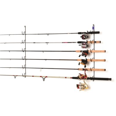 Rack'em Overhead Fishing Rod Rack,8-Rod Fishing Rod Rack,Aluminium Alloy  Holder Garage Ceiling Mount Storage