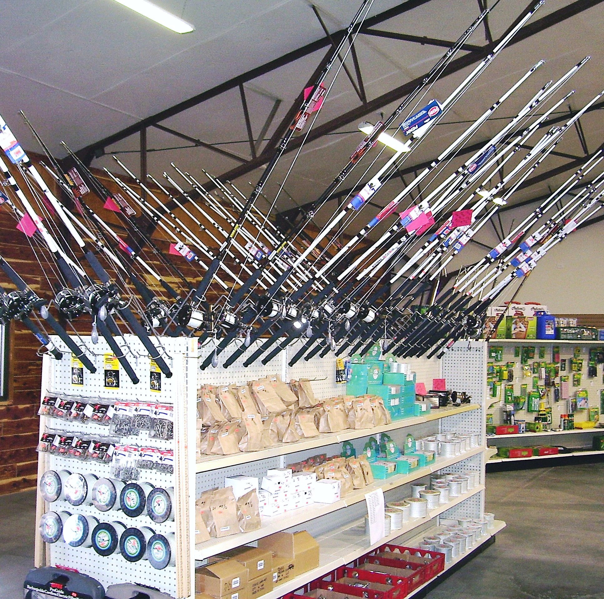 Floor Type Wall Fishing Rod Holder Display Stand Road Fishing Rod Fishing  Tackle Store Display Show
