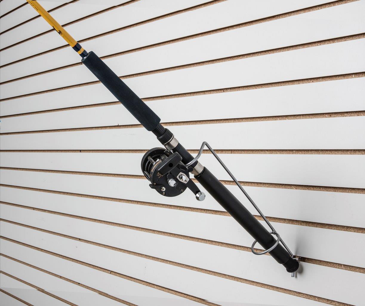 EZ Rod™ 45° Fishing Rod Slat Wall and Peg Board Display (SKU: 7145-10)  10-Pack – RACK'EM RACKS